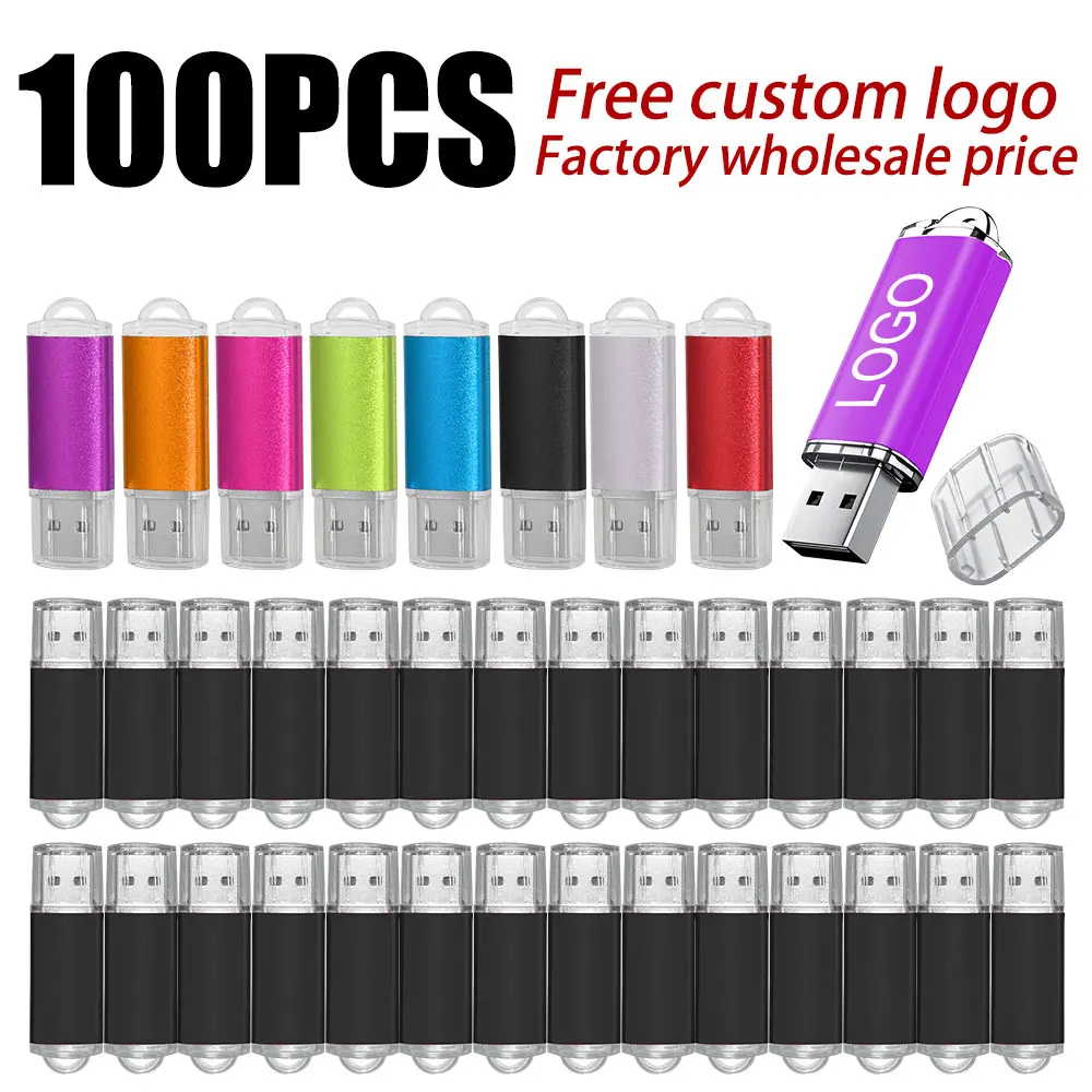 100Pcs/Lot Metal Flash Drive 4GB 8GB 16GB USB 2.0 Memory Stick Pendrive Business gift 32GB 64GB Pen Drive Free Customized Logo
100Pcs/Lot Metal Flash Drive 4GB 8GB 16GB USB 2.0 Memory Stick Pendrive Business gift 32GB 64GB Pen Drive Free Customized Logo