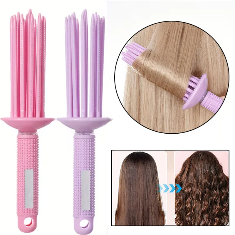 17 Teeth Curl Defining Brush Hair Fluffy Curling Comb Non-Slip Professional Round Curling Brush Comb for Voluminous Hairstyling
17 Teeth Curl Defining Brush Hair Fluffy Curling Comb Non-Slip Professional Round Curling Brush Comb for Voluminous Hairstyling