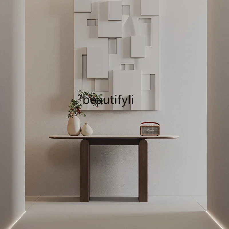 S Entrance porch table Italian minimalist antique style living room corridor rock slab porch
S Entrance porch table Italian minimalist antique style living room corridor rock slab porch