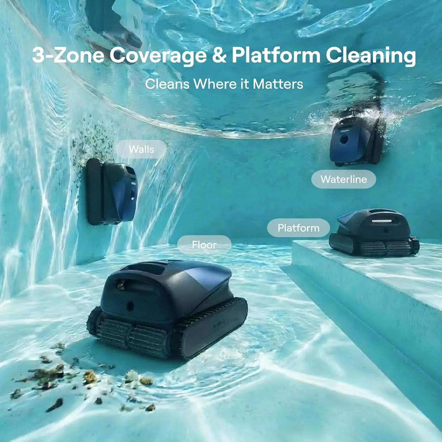 Sora 10 Cordless Pool Vacuum Robot, 6800 GPH Suction, for Inground & Above Ground Pools, Custom
Sora 10 Cordless Pool Vacuum Robot, 6800 GPH Suction, for Inground & Above Ground Pools, Custom
