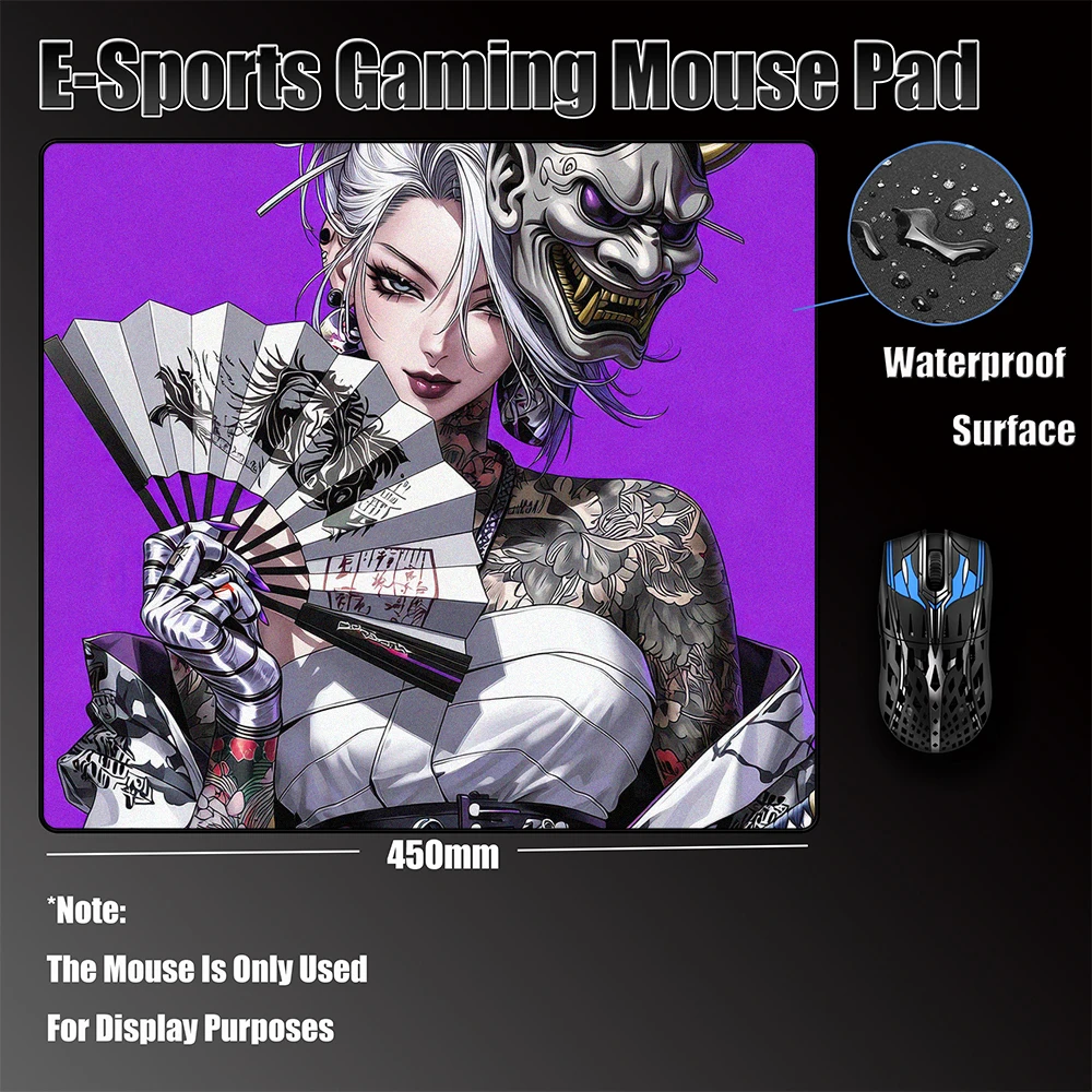 Game Professional Non-Slip Gaming Mouse Pad Anime Oni Mask E-Sports Mousepad 45*40cm High Elastic Non-slip Bottom Big Mouse Mat
Game Professional Non-Slip Gaming Mouse Pad Anime Oni Mask E-Sports Mousepad 45*40cm High Elastic Non-slip Bottom Big Mouse Mat