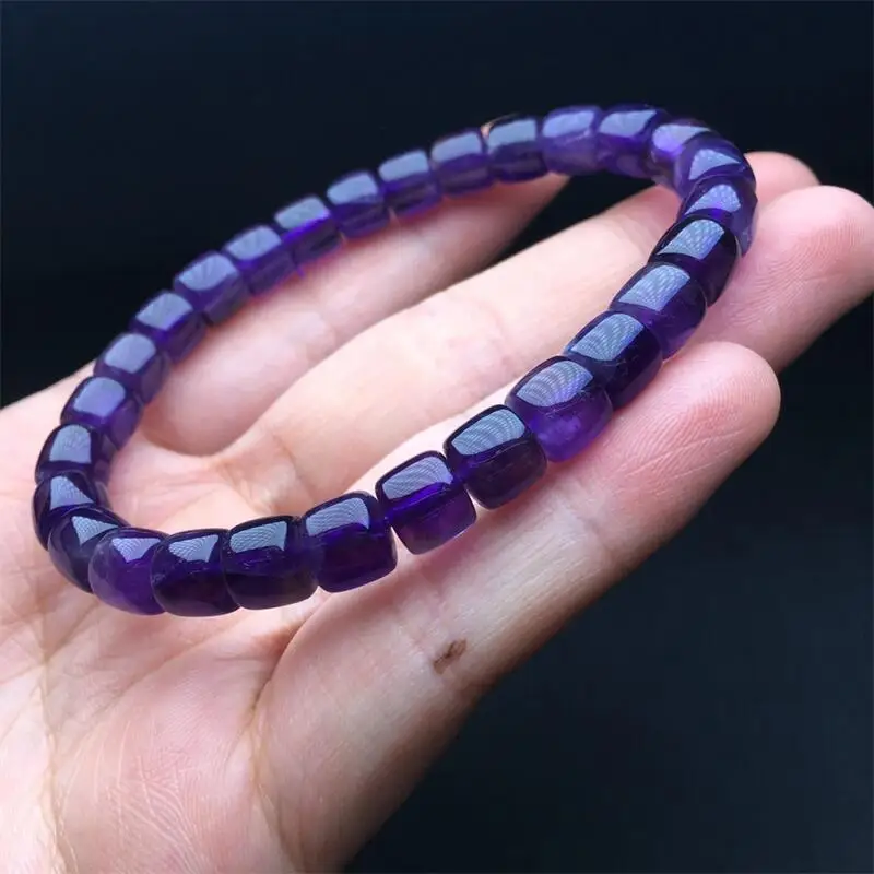 7MM Natural Amethyst Facet Bead Bracelet Fashion Crystal Jewelry Bangle For Women Healing Fengshui Holiday Gift 1pcs
7MM Natural Amethyst Facet Bead Bracelet Fashion Crystal Jewelry Bangle For Women Healing Fengshui Holiday Gift 1pcs