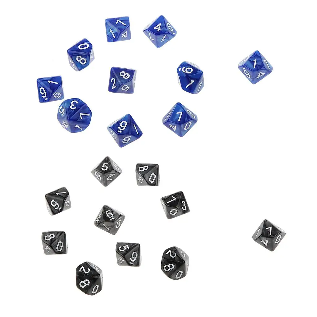 20 шт. десятисторонние игральные кости D10, играющие в игральные кости D&D RPG для вечеринок
20 шт. десятисторонние игральные кости D10, играющие в игральные кости D&D RPG для вечеринок
