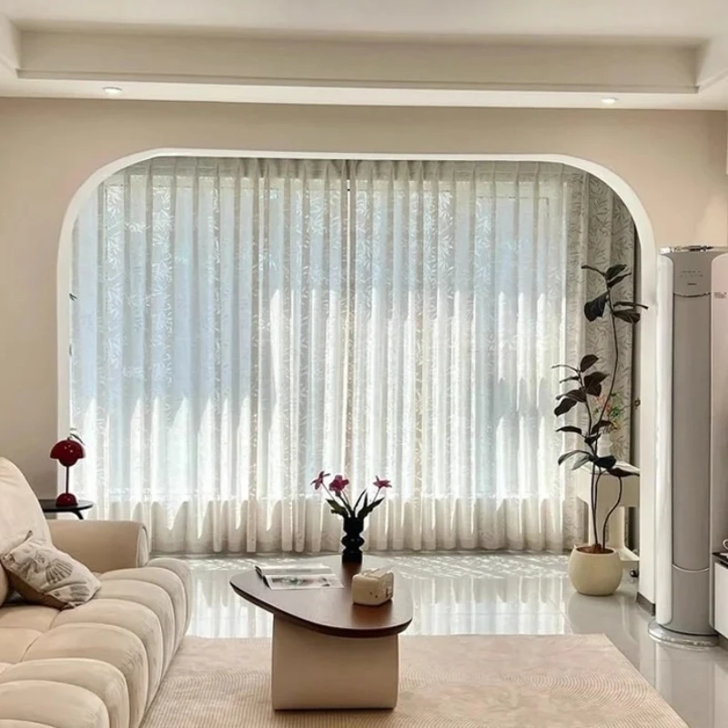 Luxury Bamboo Hollow Light-proof Living Room Bedroom Balcony Bay Window Custom Size Sheer Curtain White Tulle Elegant Decor
Luxury Bamboo Hollow Light-proof Living Room Bedroom Balcony Bay Window Custom Size Sheer Curtain White Tulle Elegant Decor