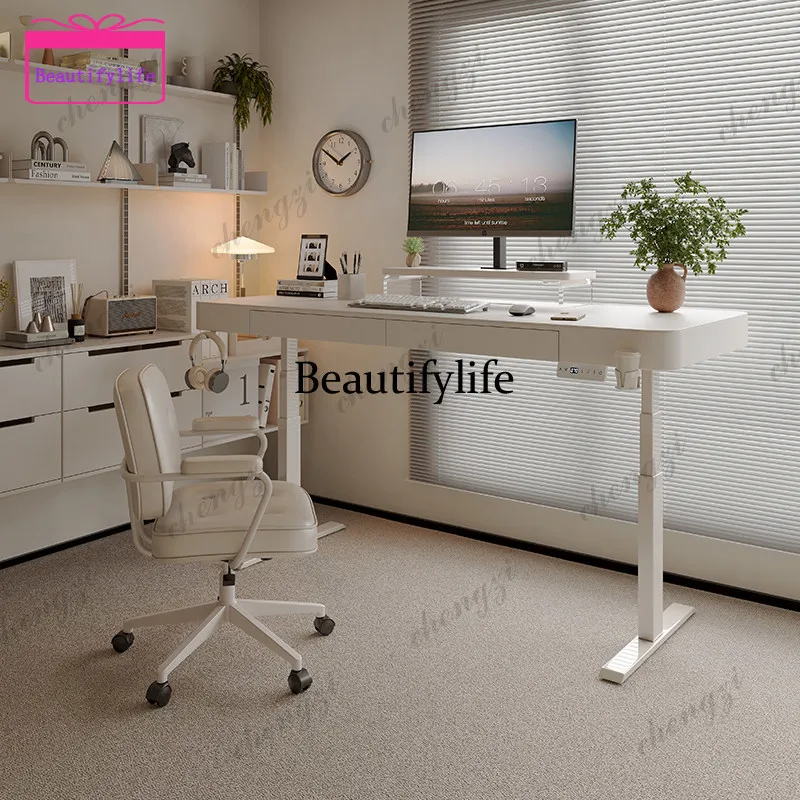 Nordic Creative Solid Wood Electric Height Adjustable Desk Modern simple Office Computer Desk Cream Style Office Furniture
Nordic Creative Solid Wood Electric Height Adjustable Desk Modern simple Office Computer Desk Cream Style Office Furniture
