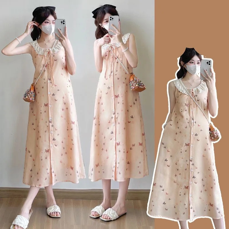 2025 Summer New Maternity Simple Comfortable Printed Dress for Pregnant Women's Loose Long Dress Pregnant Women's Clothing LI272 
2025 Summer New Maternity Simple Comfortable Printed Dress for Pregnant Women's Loose Long Dress Pregnant Women's Clothing LI272
