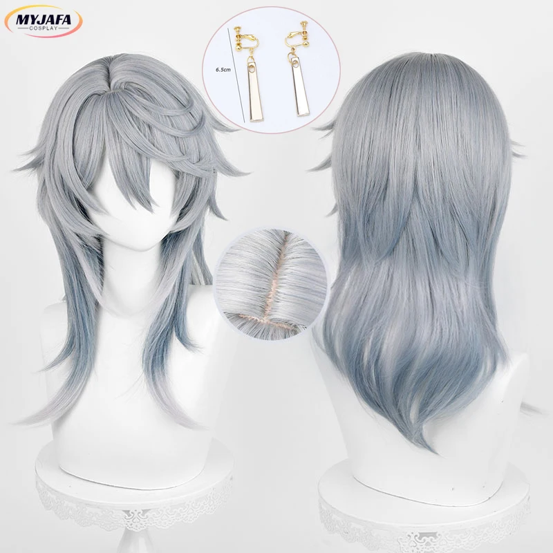 Sunday Cosplay Wig Game HSR Sunday Long Gray Blue Gradient Heat Resistant Synthetic Hair Anime Cosplay Wigs + Wig Cap
Sunday Cosplay Wig Game HSR Sunday Long Gray Blue Gradient Heat Resistant Synthetic Hair Anime Cosplay Wigs + Wig Cap