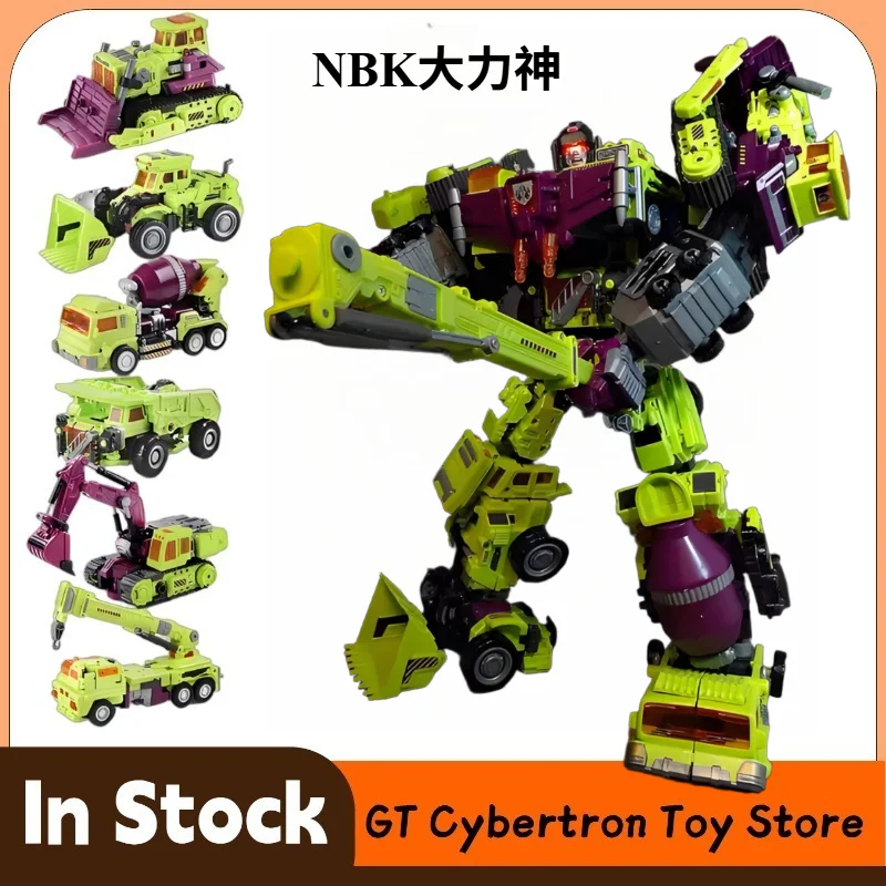 【 in Stock NOW 】Transformation Toy NBK Green Hercules Bulldozer Excavator Mixer Crane Trailer Shovel 6-body Construction Vehicle
【 in Stock NOW 】Transformation Toy NBK Green Hercules Bulldozer Excavator Mixer Crane Trailer Shovel 6-body Construction Vehicle
