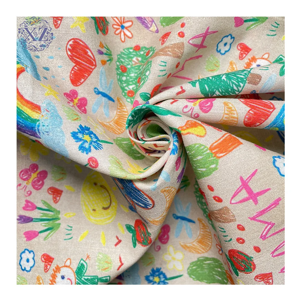 Scrawl Design Comfortable 100 Cotton Poplin Fabric Custom Digital Printed Fabric Cotton Cartoon Fabric
Scrawl Design Comfortable 100 Cotton Poplin Fabric Custom Digital Printed Fabric Cotton Cartoon Fabric