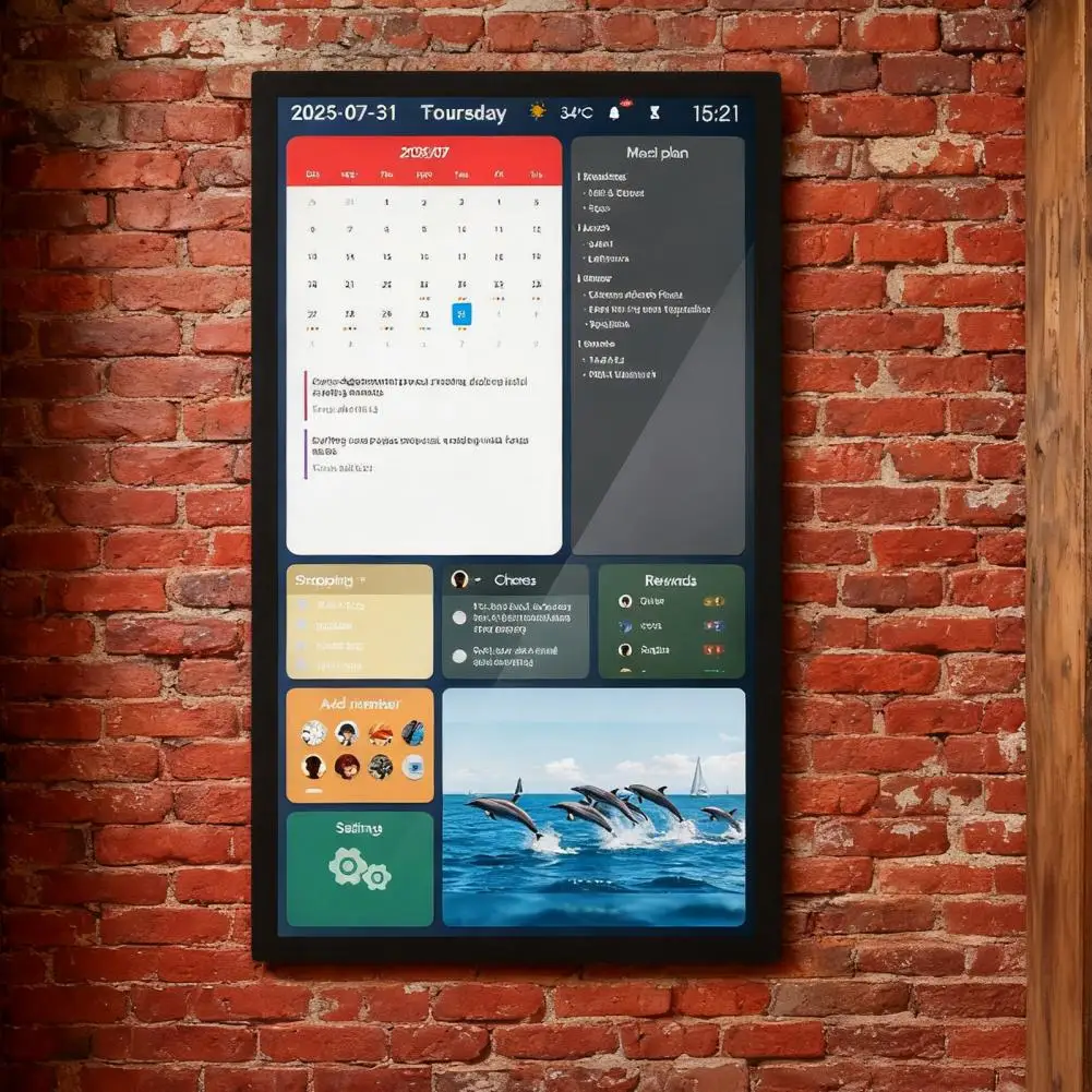 Digital Calendar, Wireless Smart Digital Electronic Family Calendar, Wall Mount Touchscreen Interactive Display Screen Calendar
Digital Calendar, Wireless Smart Digital Electronic Family Calendar, Wall Mount Touchscreen Interactive Display Screen Calendar