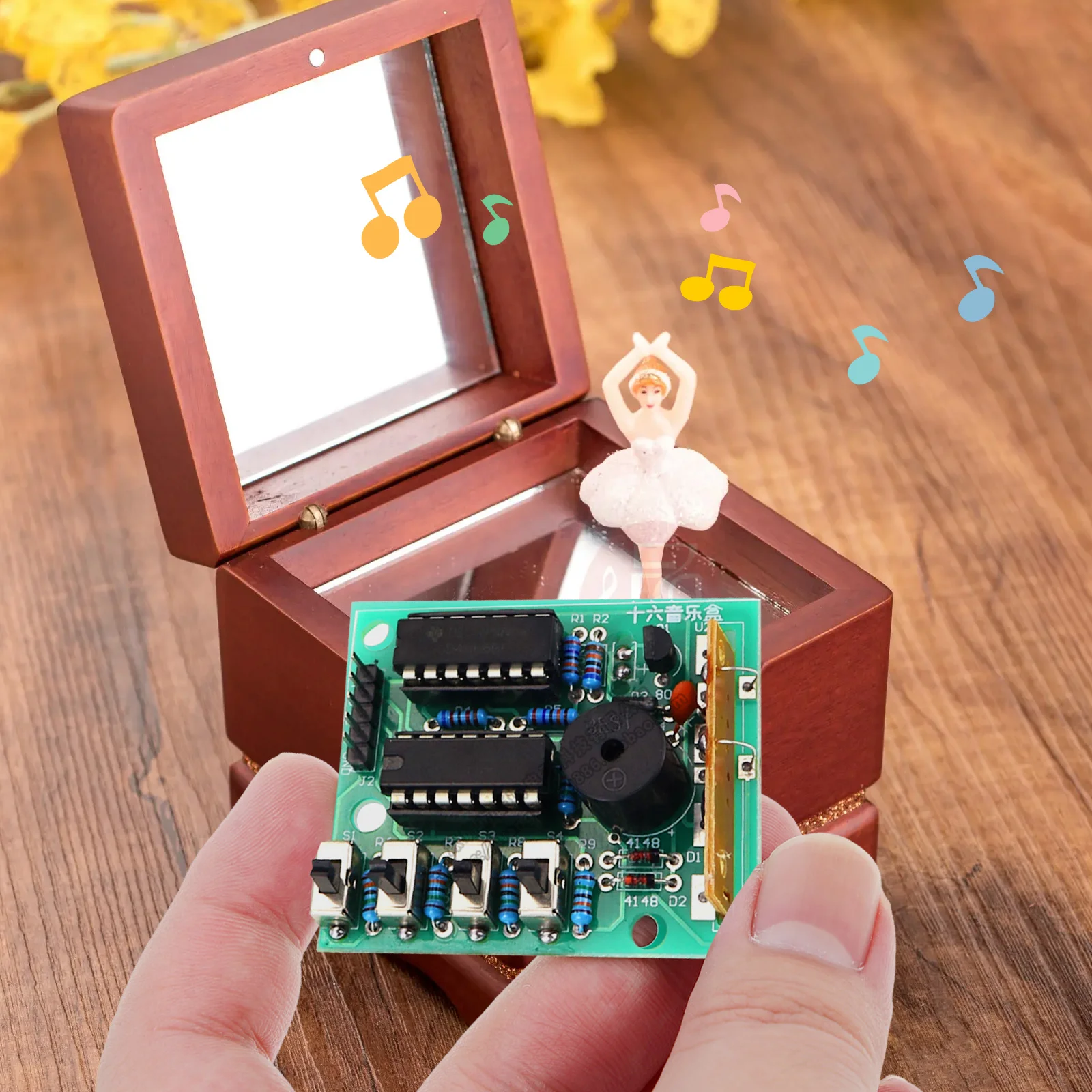 1 Set Diy Music Box Circuit Board 16 Sound Soldering Practice Kit Usb Powered Electronic Components Reusable Safe Learning Tool
1 Set Diy Music Box Circuit Board 16 Sound Soldering Practice Kit Usb Powered Electronic Components Reusable Safe Learning Tool