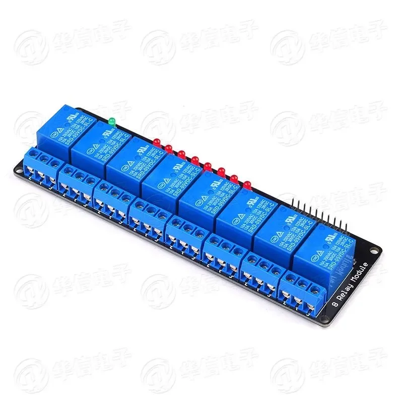 5pcs/lot 8-way Relay Module 5V 12V 24V Optocoupler Drive Module 8-way Relay Control Board Low Level Trigger
5pcs/lot 8-way Relay Module 5V 12V 24V Optocoupler Drive Module 8-way Relay Control Board Low Level Trigger