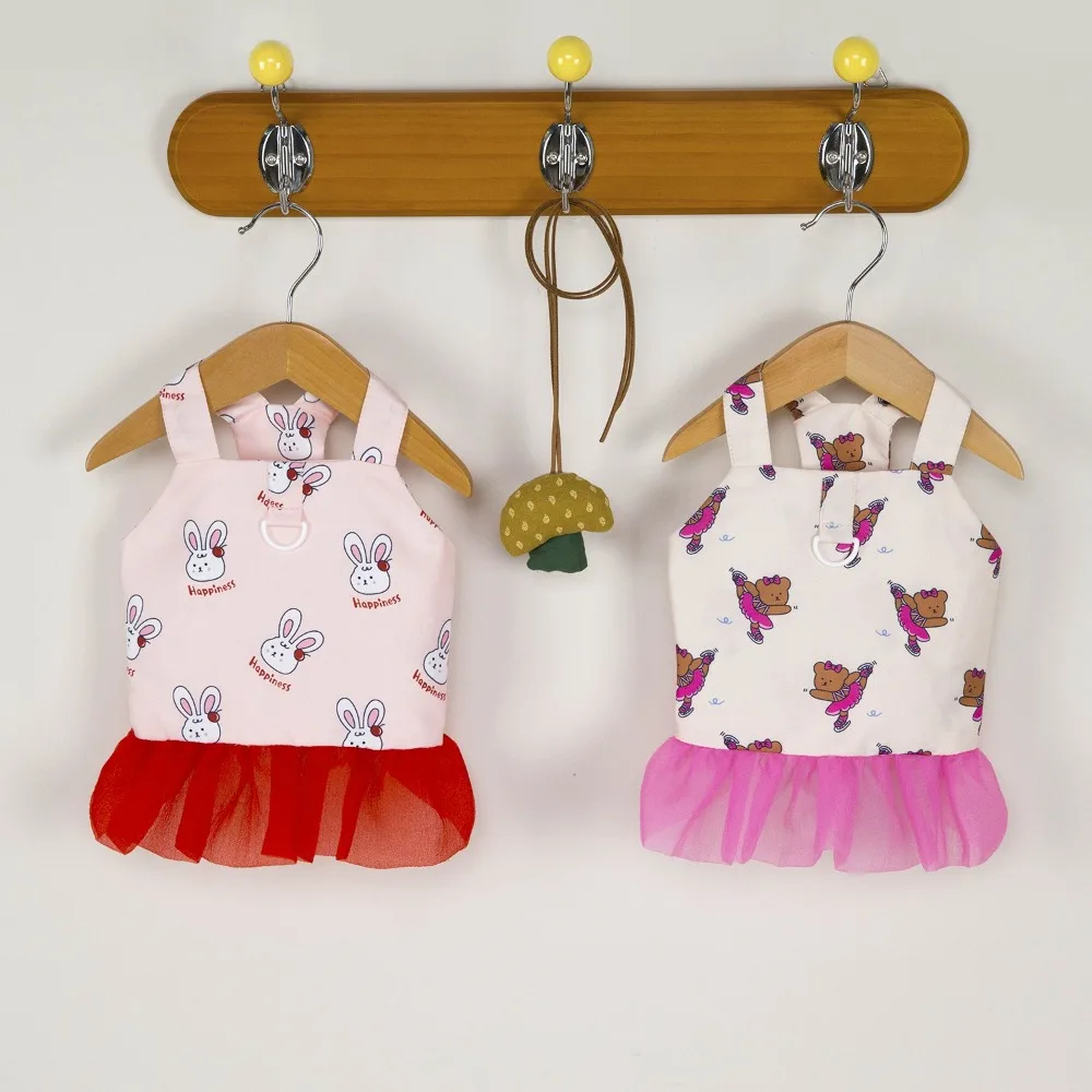 Fashion Cute Pet Halter Mesh Dress Soft Rabbit Bear Print Dog Princess Skirt Breathable Comfortable Pet Clothes Spring Summer
Fashion Cute Pet Halter Mesh Dress Soft Rabbit Bear Print Dog Princess Skirt Breathable Comfortable Pet Clothes Spring Summer