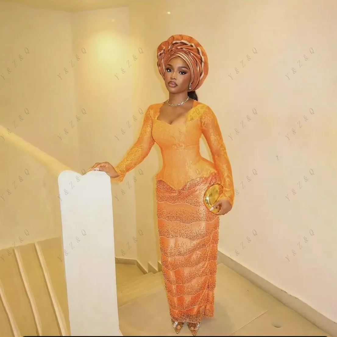 African Ruffled Lace Prom Dress Aso Ebi Formal Occasion Gowns Modest Nigerian Traditional Wedding Party Dresses
African Ruffled Lace Prom Dress Aso Ebi Formal Occasion Gowns Modest Nigerian Traditional Wedding Party Dresses