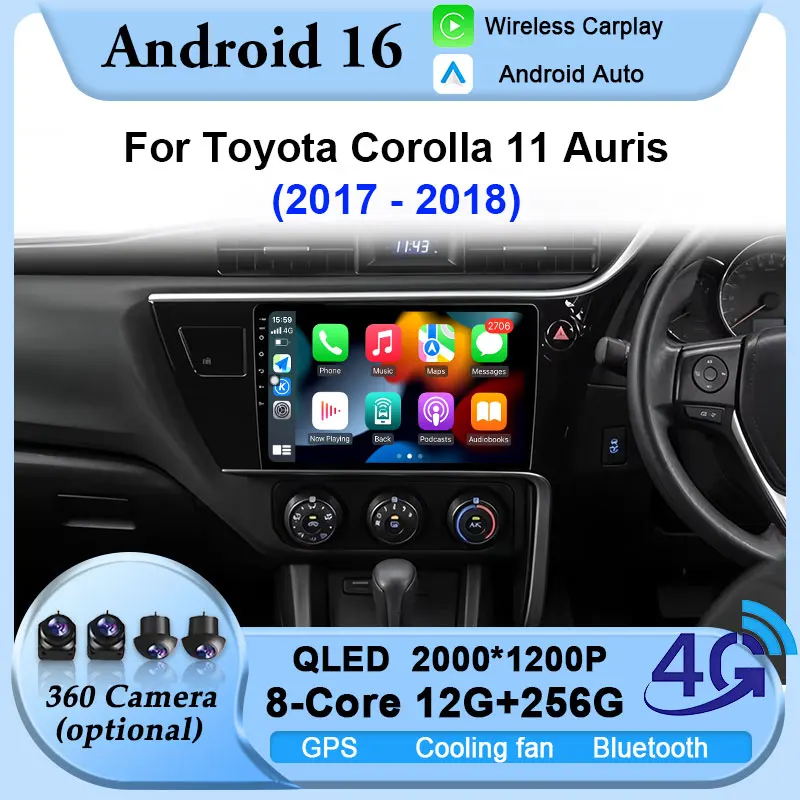 Car Multimedia Player For Toyota Corolla 11 Auris 2017-2018 RHD Wireless Carplay Android Auto 4G Wifi BT DSP Stereo QLED Screen
Car Multimedia Player For Toyota Corolla 11 Auris 2017-2018 RHD Wireless Carplay Android Auto 4G Wifi BT DSP Stereo QLED Screen