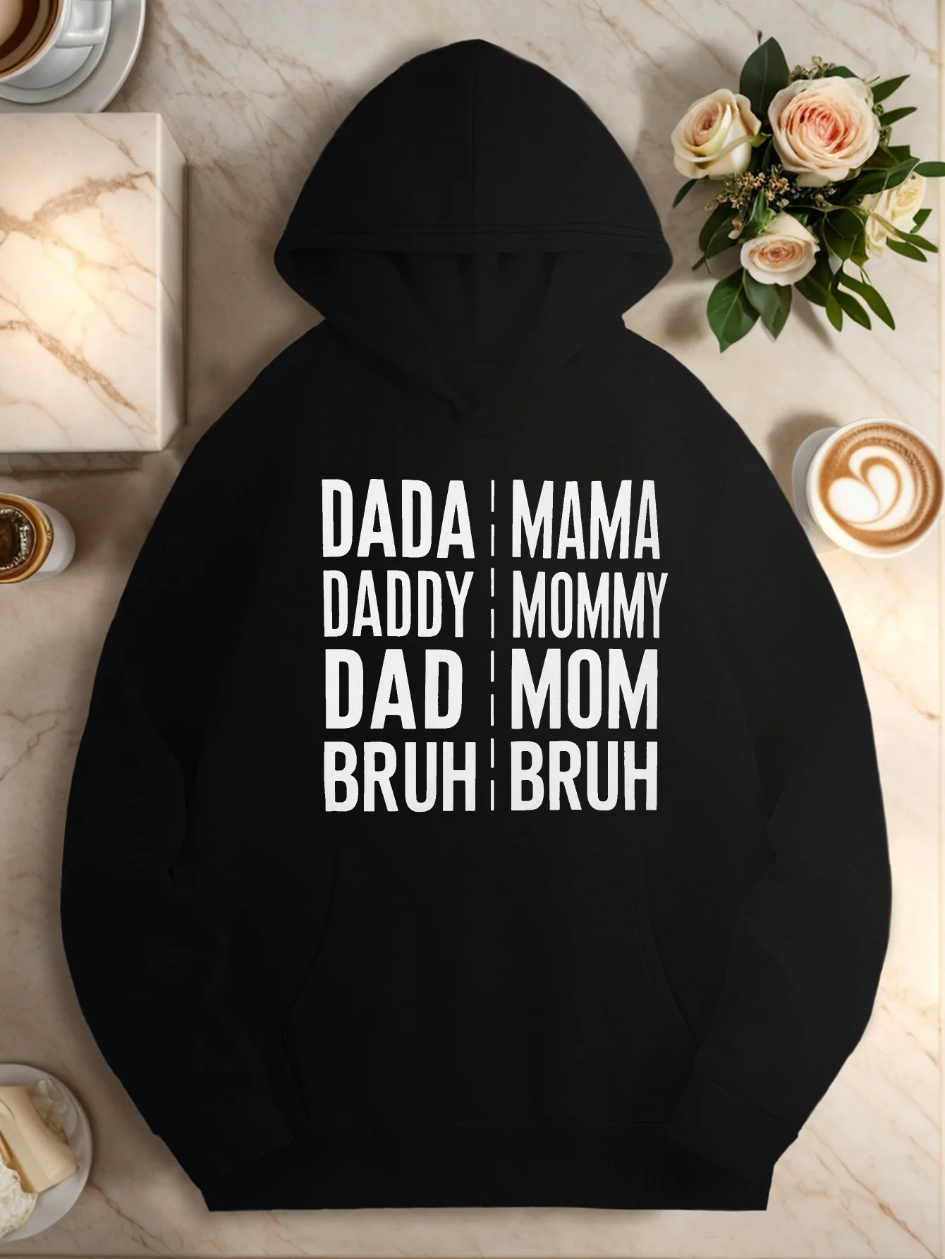 DADA & MAMA Textured Pattern Hooded Sweatshirt - Geometric Print Pullover with Front Pockets, Casual Hooded Sweatshirt
DADA & MAMA Textured Pattern Hooded Sweatshirt - Geometric Print Pullover with Front Pockets, Casual Hooded Sweatshirt