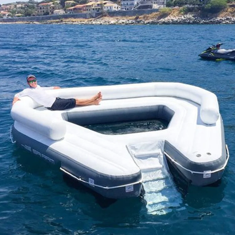 Adults Inflatable Water Island Aqua Leisure Inflatable Floating Sofa Circular Couch on Water
Adults Inflatable Water Island Aqua Leisure Inflatable Floating Sofa Circular Couch on Water