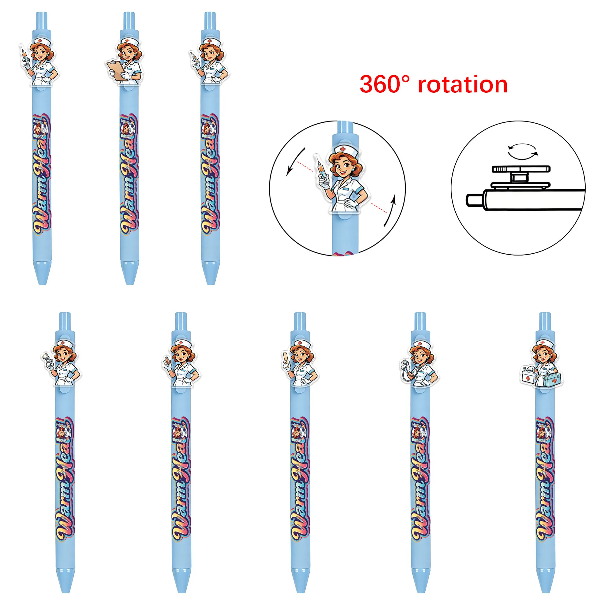 8 PCS Nurse Theme Ballpoint Pens - Smooth Writing Signature Pens
8 PCS Nurse Theme Ballpoint Pens - Smooth Writing Signature Pens