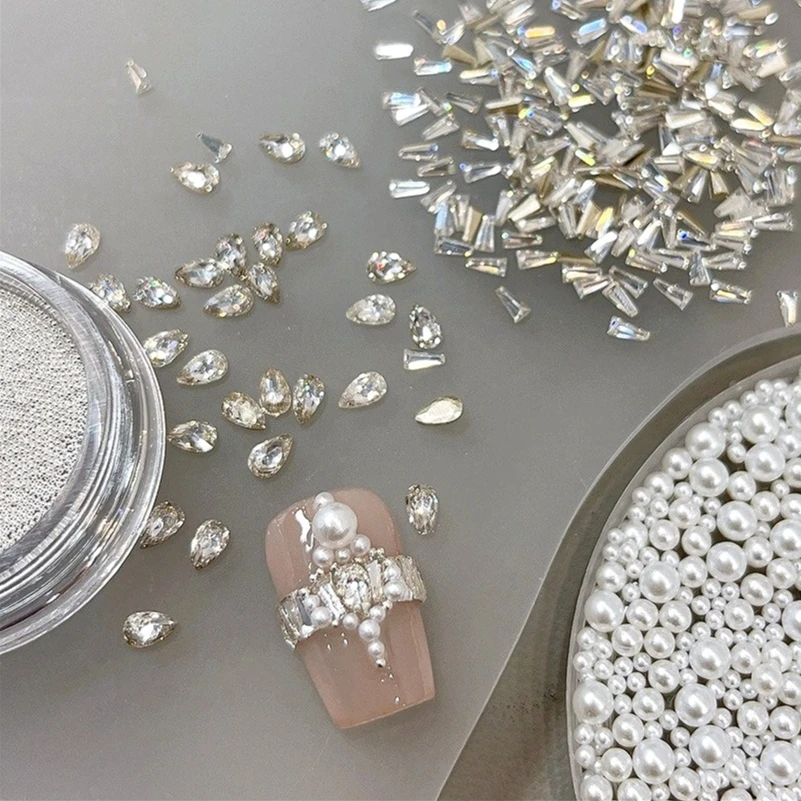 Trapezoidal Water Drop Zircon Pearl Steel Ball Mixed Set Star Rhinestones Crystal Nail Art Accessories Decorations Manicure Tool
Trapezoidal Water Drop Zircon Pearl Steel Ball Mixed Set Star Rhinestones Crystal Nail Art Accessories Decorations Manicure Tool