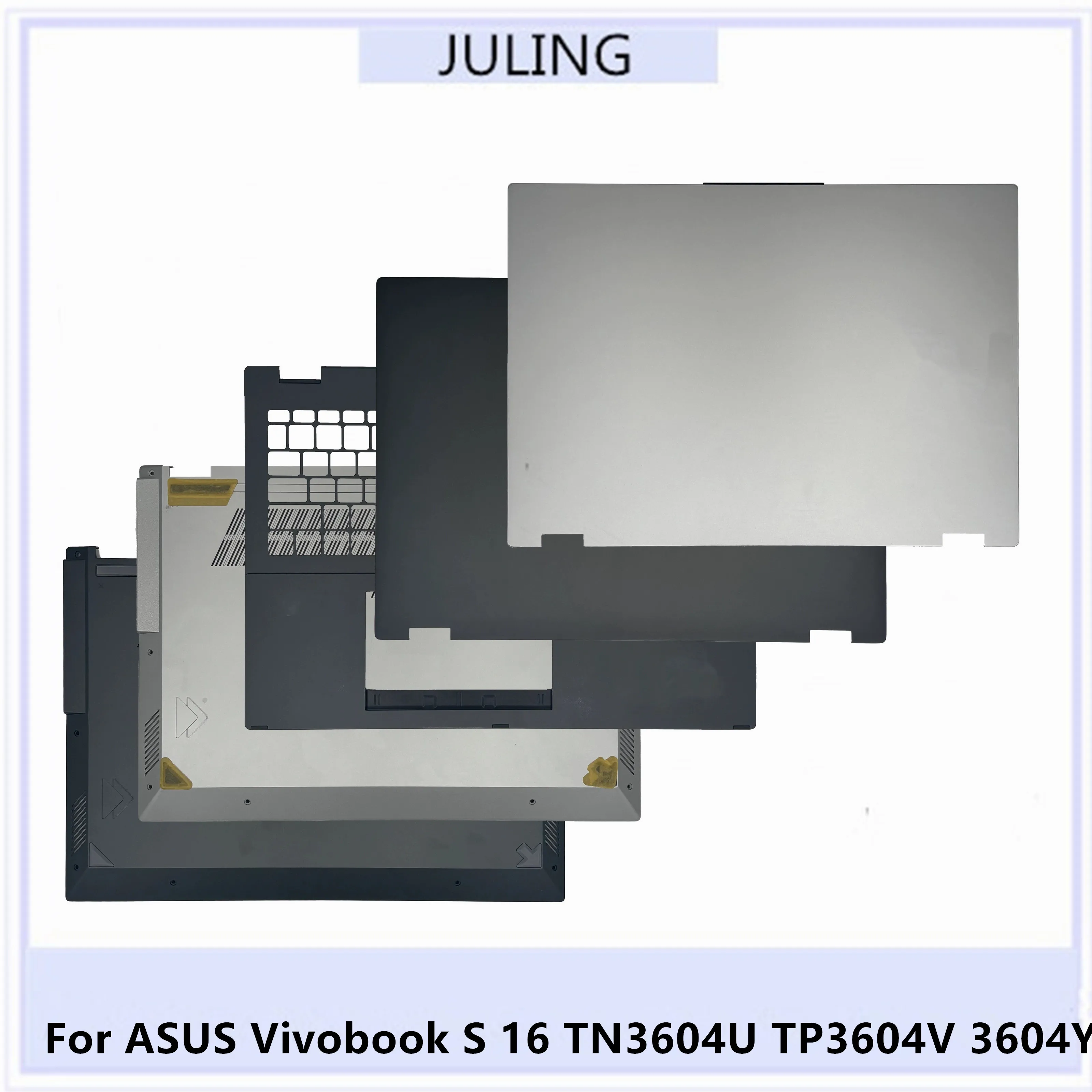 Для ноутбуков ASUS Vivobook S 16 TN3604U TP3604V 3604Y: задняя крышка ЖК-дисплея/передняя рамка/верхняя крышка (пальмрест)/нижний корпус
Для ноутбуков ASUS Vivobook S 16 TN3604U TP3604V 3604Y: задняя крышка ЖК-дисплея/передняя рамка/верхняя крышка (пальмрест)/нижний корпус