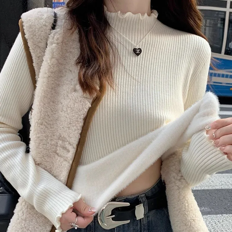 Трикотаж, модный вязаный свитер с воротником-стойкой, женские пуловеры с длинным рукавом, вязаный свитер на флисовой подкладке, пуловер, женские топы 2025 Q1487
Трикотаж, модный вязаный свитер с воротником-стойкой, женские пуловеры с длинным рукавом, вязаный свитер на флисовой подкладке, пуловер, женские топы 2025 Q1487