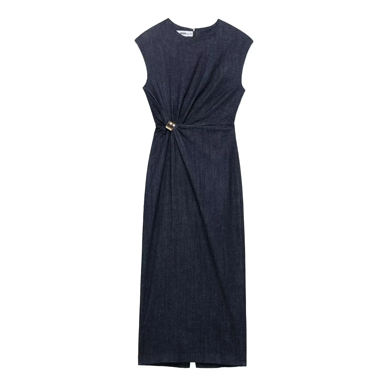 Women's Vintage Denim Midi Dress Sleeveless Metallic Decoration Dress New Fashion High Street Festival Elegant Dress
Women's Vintage Denim Midi Dress Sleeveless Metallic Decoration Dress New Fashion High Street Festival Elegant Dress