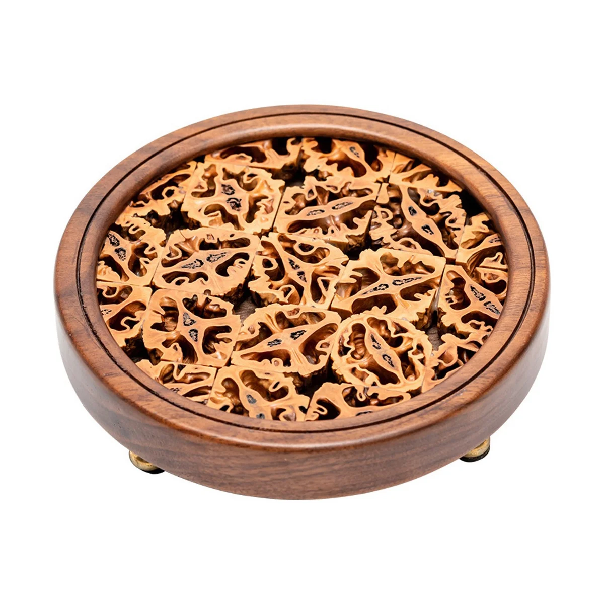 Round Hollow Tea Tray Walnut Pot Holder Base Retro Tea Pad Cup Holder Heat Insulation Pad L
Round Hollow Tea Tray Walnut Pot Holder Base Retro Tea Pad Cup Holder Heat Insulation Pad L