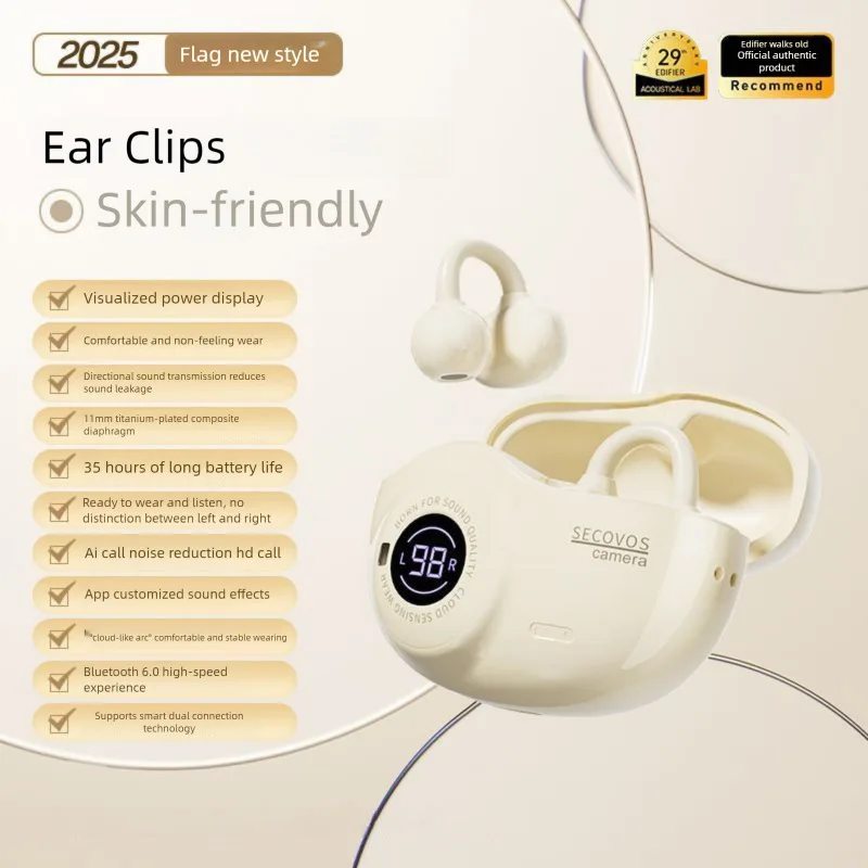 Retro Instant Camera Style Bluetooth Wireless Ear-clip Headsets Anti-loss Location Tracking Headphones For Music Sport Game Gift
Retro Instant Camera Style Bluetooth Wireless Ear-clip Headsets Anti-loss Location Tracking Headphones For Music Sport Game Gift