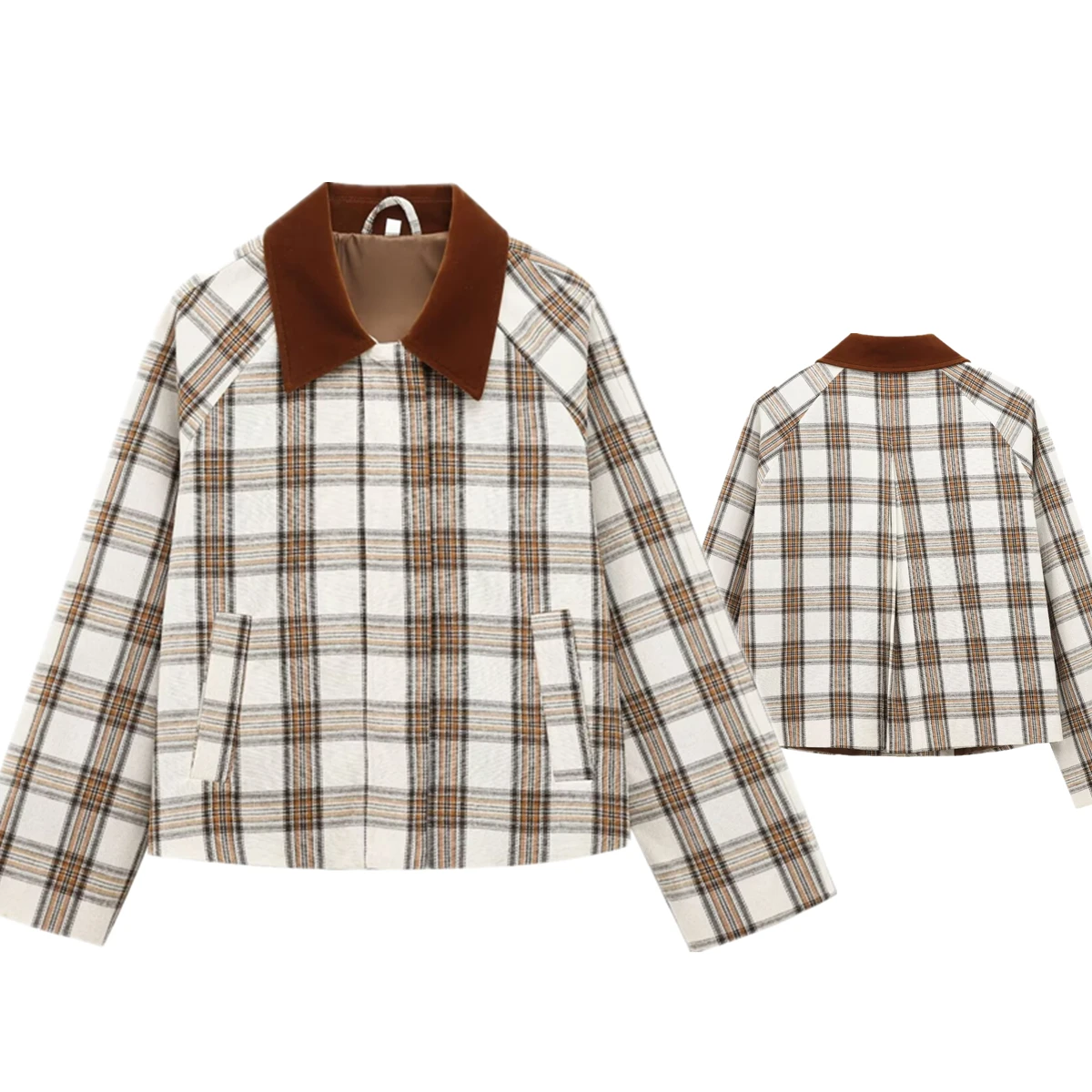 Maxdutti British Vintage Checkered Patchwork Jacket For Women's Casual Jacket Women Bomber Jacket Top
Maxdutti British Vintage Checkered Patchwork Jacket For Women's Casual Jacket Women Bomber Jacket Top