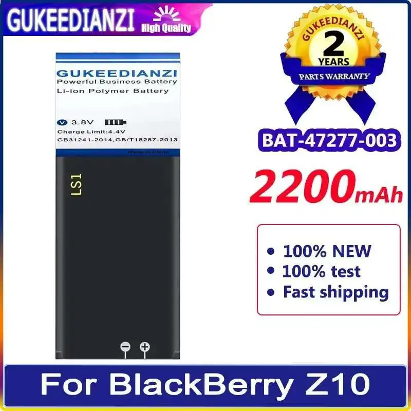 Компактный аккумулятор для мобильного телефона емкостью 2200 мАч для BlackBerry Z10 STL100-2-1-3
Компактный аккумулятор для мобильного телефона емкостью 2200 мАч для BlackBerry Z10 STL100-2-1-3