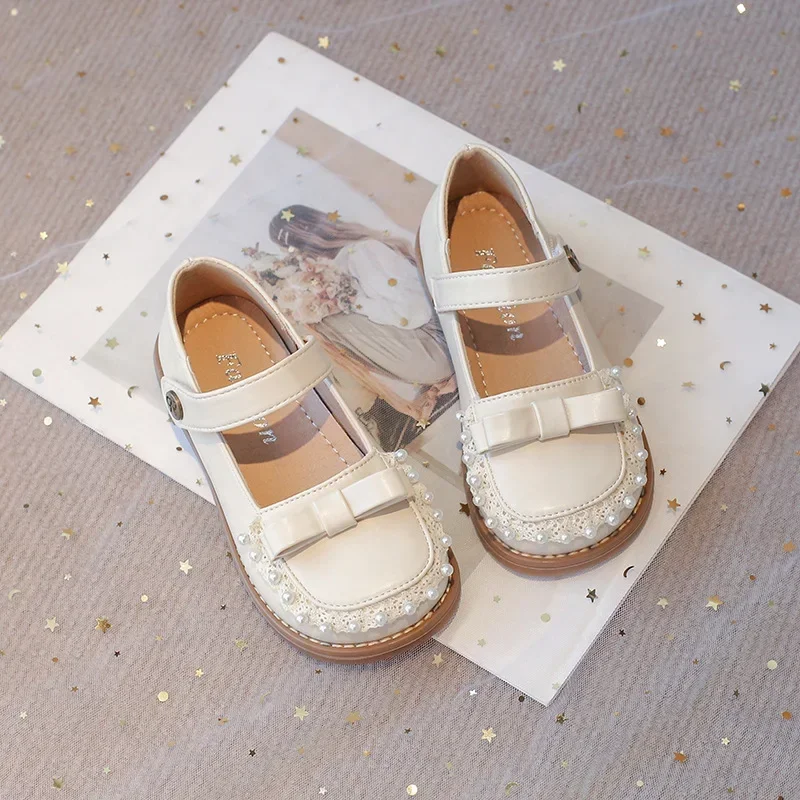 Girls Flat Shoes with Simple Bow Kids Leather Shoes Lace Sweet 2025 New Fashion Children Princess Shoes Hook&loop Cute Ins Trend
Girls Flat Shoes with Simple Bow Kids Leather Shoes Lace Sweet 2025 New Fashion Children Princess Shoes Hook&loop Cute Ins Trend