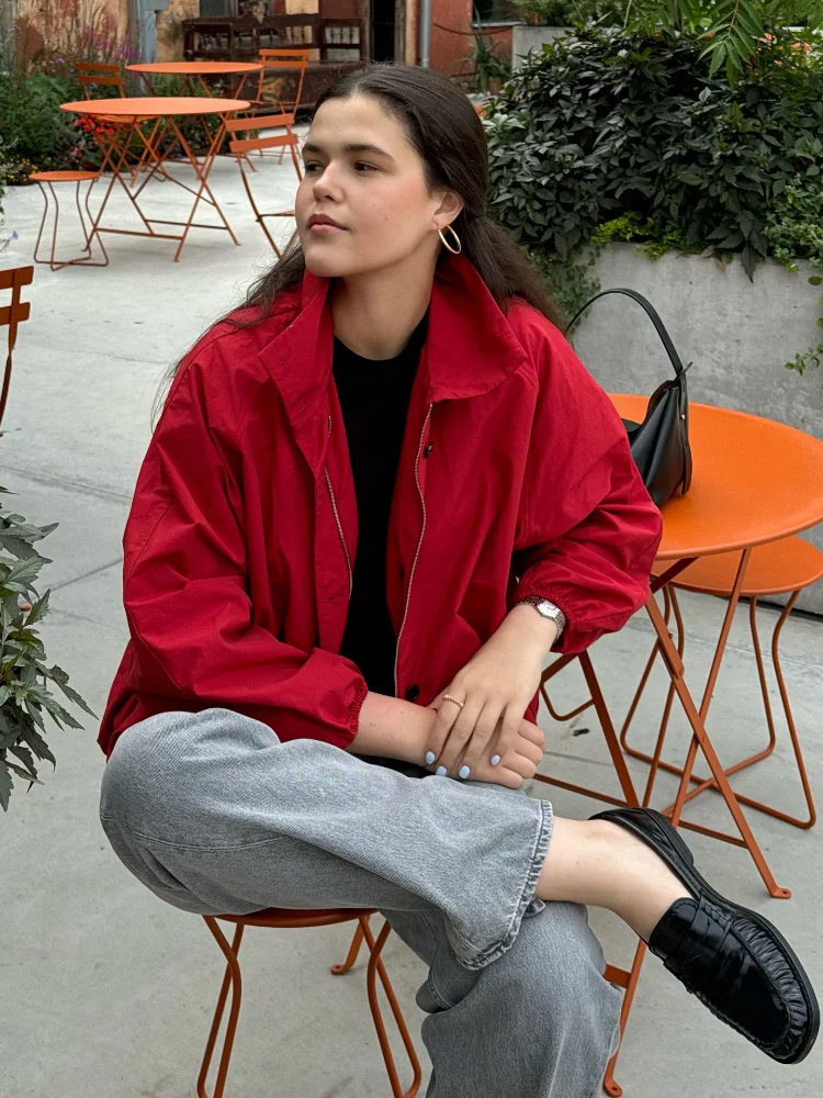 Y2K Turn Down Collar Zipper Coat Chic Red Long Sleeve Women Bomber Jacket 2025 Autumn New Lady Single Breasted Outerwear Street
Y2K Turn Down Collar Zipper Coat Chic Red Long Sleeve Women Bomber Jacket 2025 Autumn New Lady Single Breasted Outerwear Street