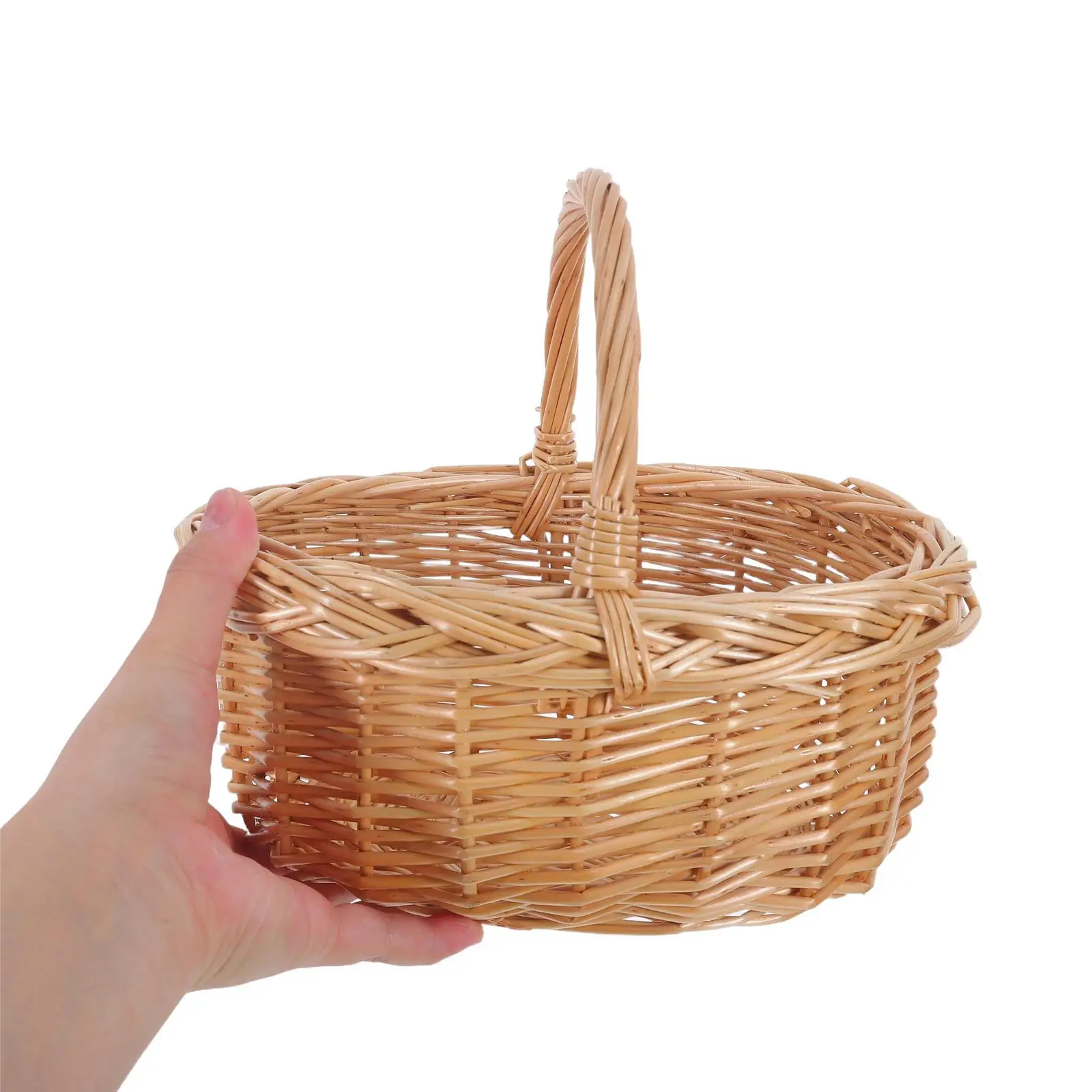Handwoven Vintage Picnic Basket Rustic Wicker Bread Holder Portable Storage Container Outdoor Garden Gathering Basket
Handwoven Vintage Picnic Basket Rustic Wicker Bread Holder Portable Storage Container Outdoor Garden Gathering Basket