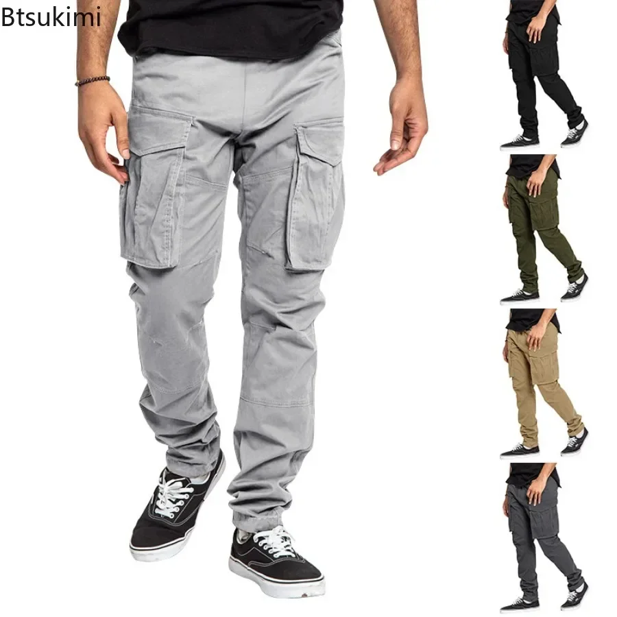 Spring New Men's Cargo Trousers Drawstring Multi-pockets Harajuku Solid Casual Cotton Pants Male Loose Sweatpants Joggers Pants
Spring New Men's Cargo Trousers Drawstring Multi-pockets Harajuku Solid Casual Cotton Pants Male Loose Sweatpants Joggers Pants