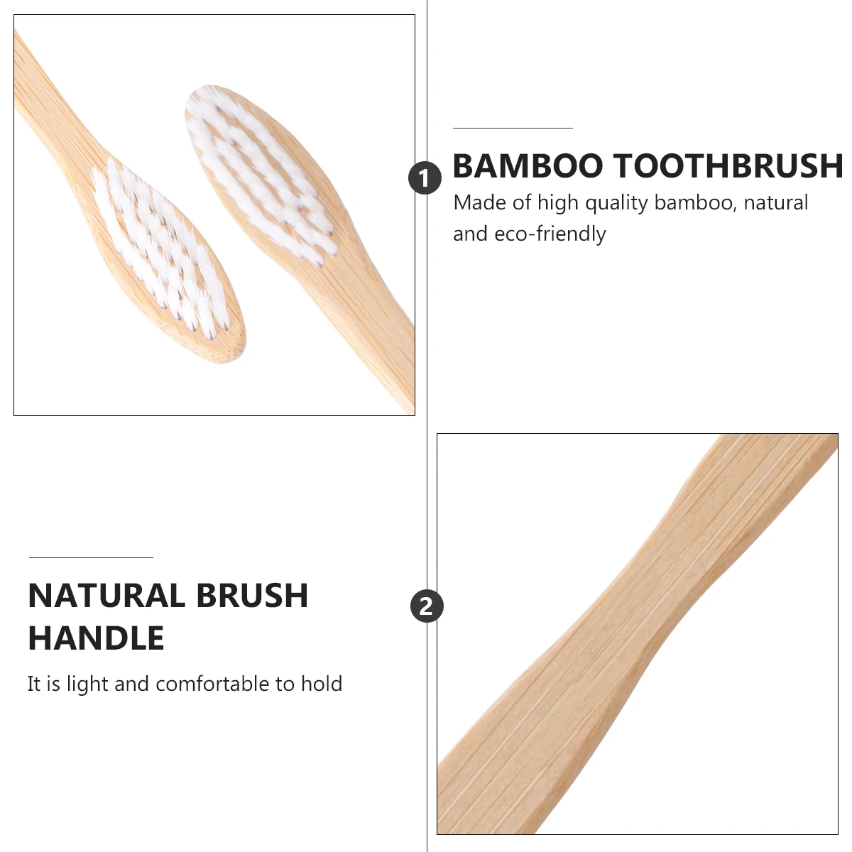 10 Pcs Bamboo Toothbrush Set Toothbrushes Portable Soft Bristle Bulk Travel
10 Pcs Bamboo Toothbrush Set Toothbrushes Portable Soft Bristle Bulk Travel