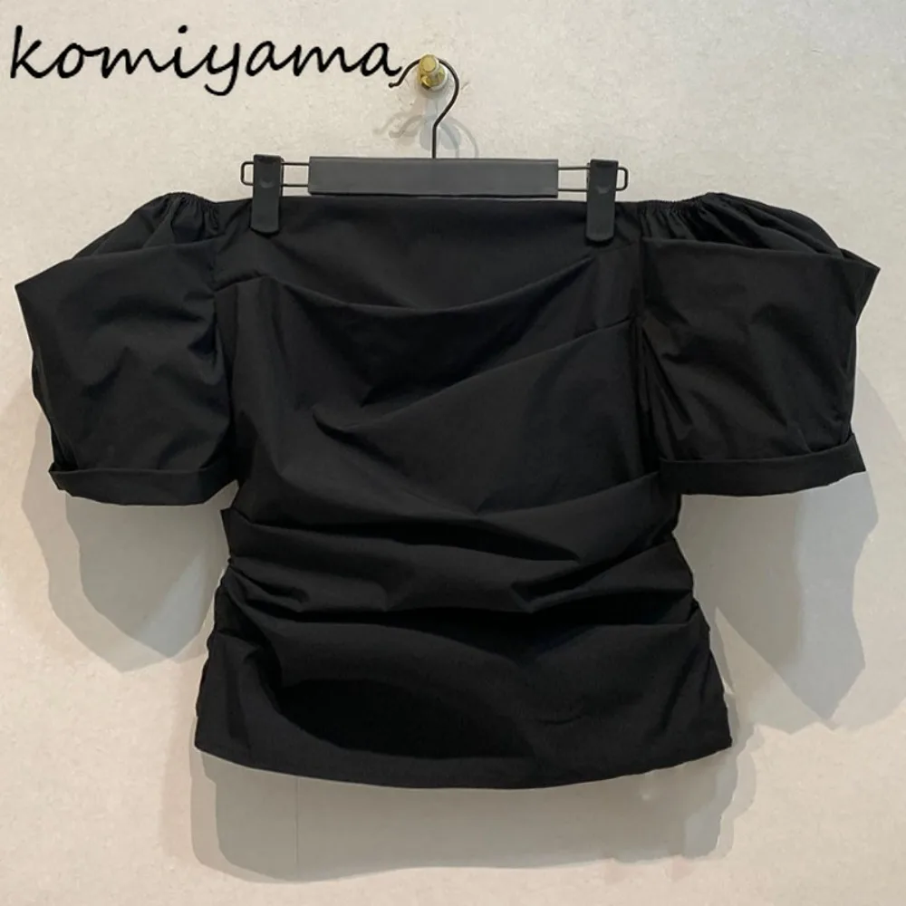 Off Shoulder Bubble Sleeve Shirts & Blouses Pleated Blusas Mujer Summer 2025 New Woman Clothing Sexy Camisas Japanese Tops
Off Shoulder Bubble Sleeve Shirts & Blouses Pleated Blusas Mujer Summer 2025 New Woman Clothing Sexy Camisas Japanese Tops