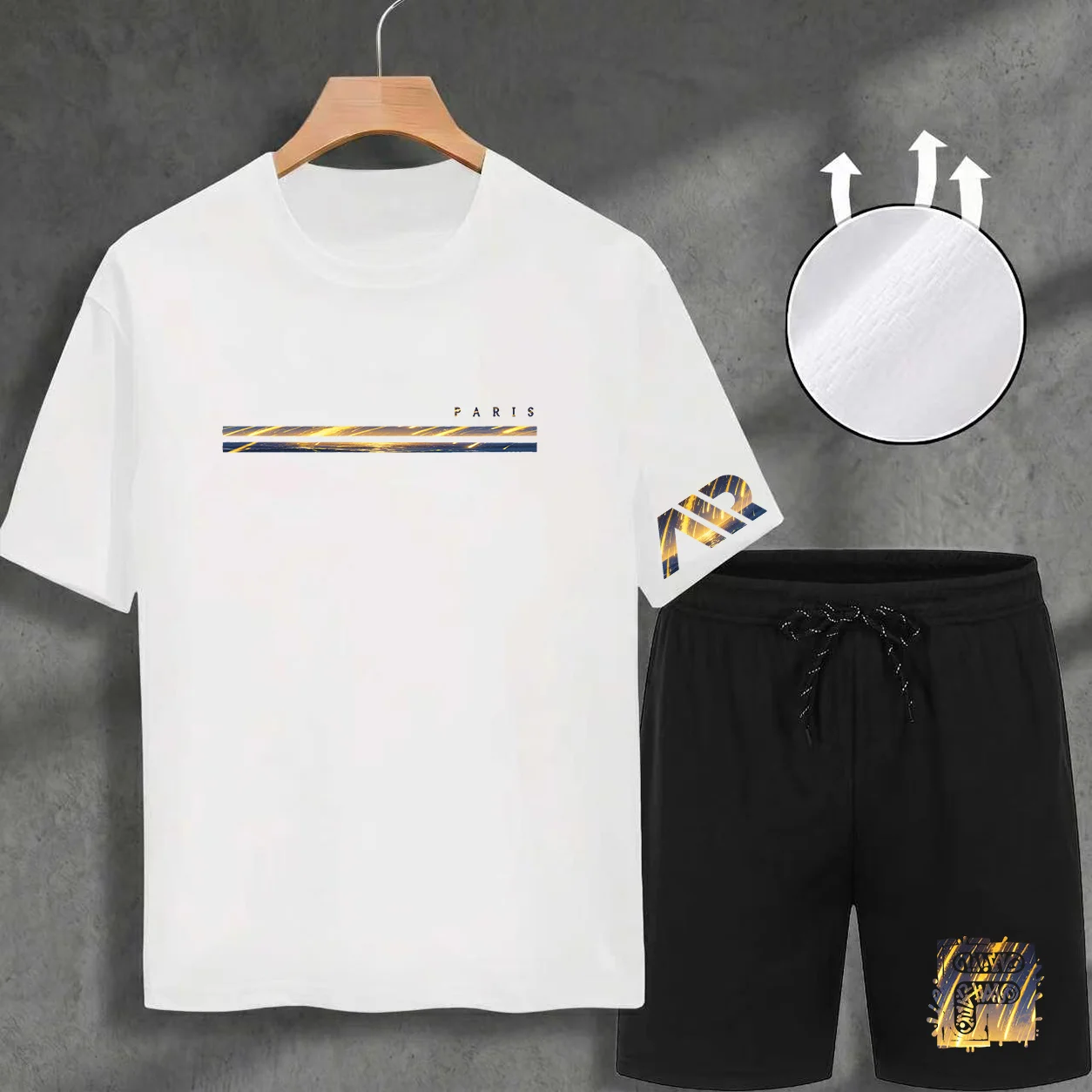 Summer Men's Sets Fashion Tracksuit Men Short Sleeve T Shirts+Sport Shorts Suit Men Casual Men Clothing Mens Joggers Sets S-XXL
Summer Men's Sets Fashion Tracksuit Men Short Sleeve T Shirts+Sport Shorts Suit Men Casual Men Clothing Mens Joggers Sets S-XXL