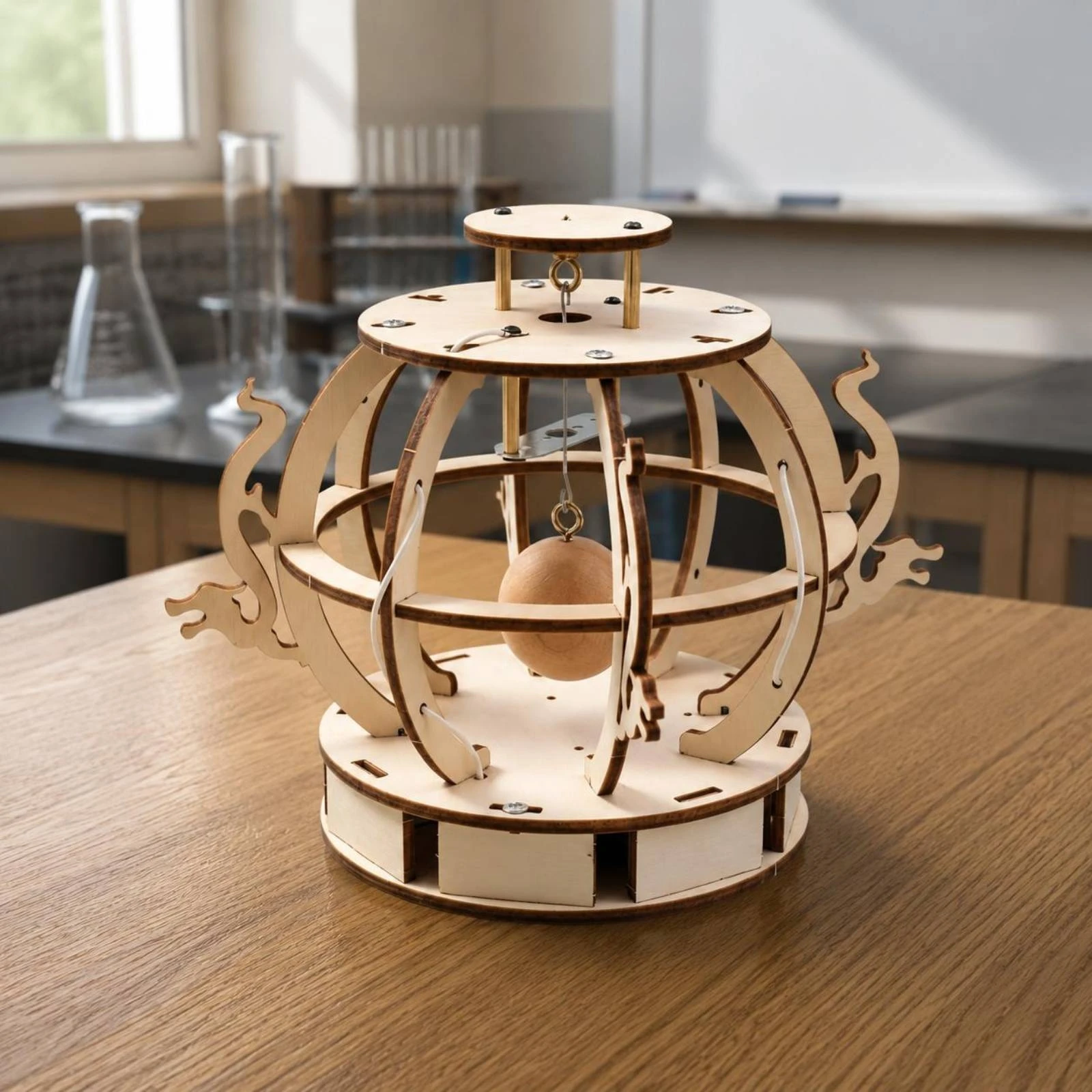 Earthquake Alarm Kit DIY Pendulum Alarm Model Seismic Sensor Model Wooden Educational for Students, Science Experiment
Earthquake Alarm Kit DIY Pendulum Alarm Model Seismic Sensor Model Wooden Educational for Students, Science Experiment