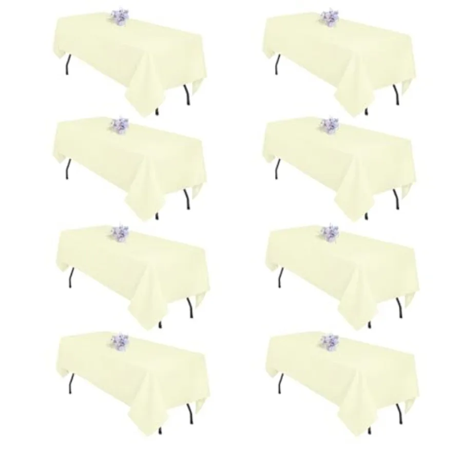 8 Pack Table Cloth Rectangle Tablecloths for 8 Feet Rectangle Tables Wrinkle Resistant Washable Polyester Fabric Rectangular Ta
8 Pack Table Cloth Rectangle Tablecloths for 8 Feet Rectangle Tables Wrinkle Resistant Washable Polyester Fabric Rectangular Ta