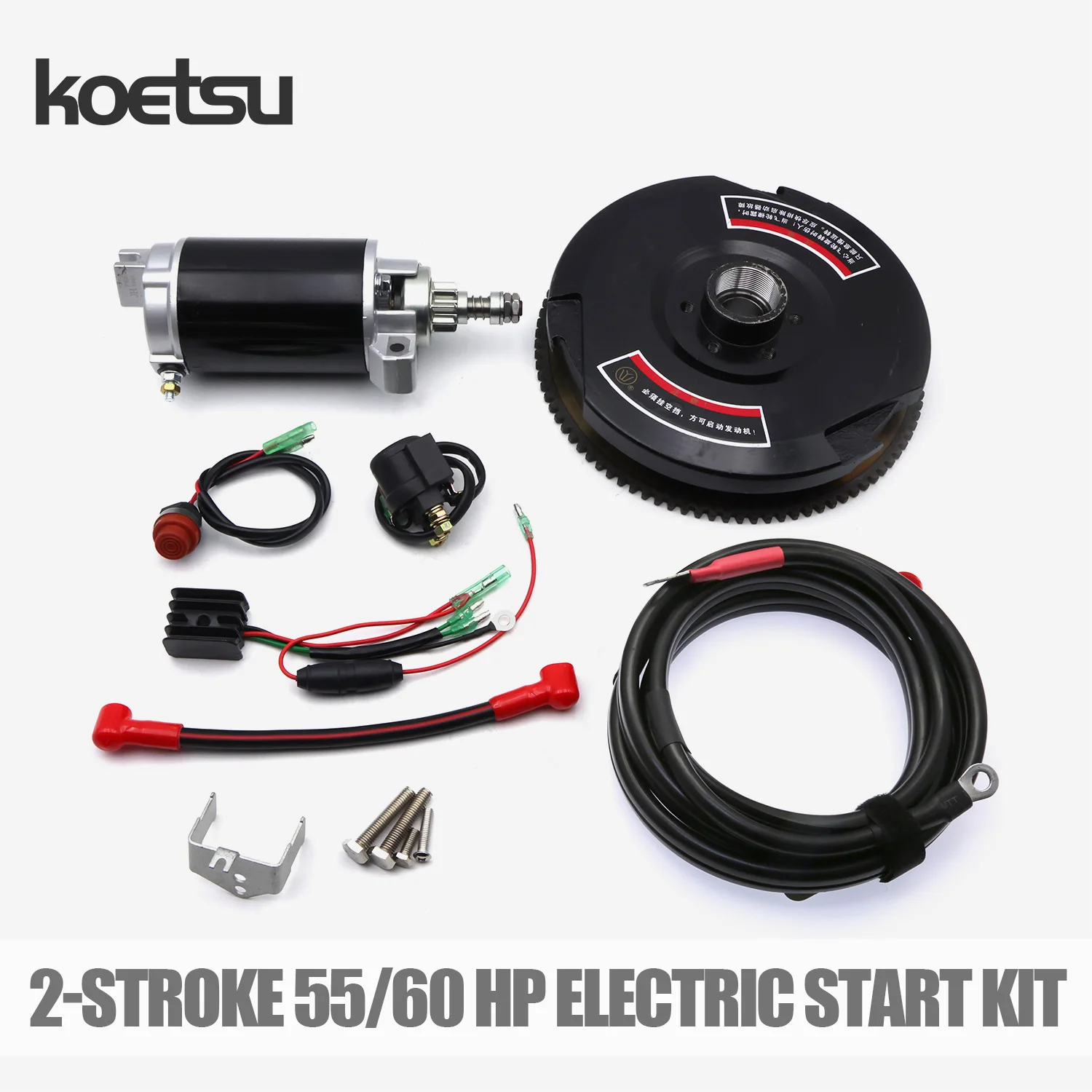 KOETSU Electric Start Kit — Compatible with Mercury 55/60 HP 2-Stroke Outboard Motors 822462T1 859234T2
KOETSU Electric Start Kit — Compatible with Mercury 55/60 HP 2-Stroke Outboard Motors 822462T1 859234T2