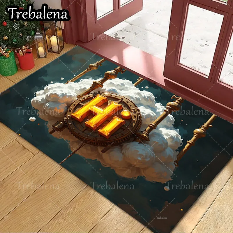 1pc Welcome Door Mat Golden Emblem Clouds Doormat for Home Decor Entrance Floor Mat
1pc Welcome Door Mat Golden Emblem Clouds Doormat for Home Decor Entrance Floor Mat