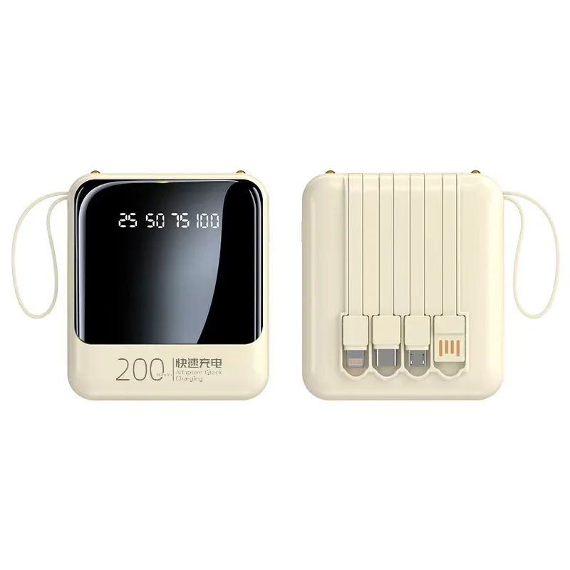 5V 2A 10000mAh Mini Power Bank Portable Charger Mirror Screen LED Digital Built-in Cable Powerbank
5V 2A 10000mAh Mini Power Bank Portable Charger Mirror Screen LED Digital Built-in Cable Powerbank