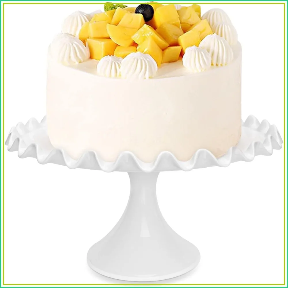 12-Inch Porcelain Round Cake Stand - White Dessert Stand for Wedding, Birthday Party
12-Inch Porcelain Round Cake Stand - White Dessert Stand for Wedding, Birthday Party