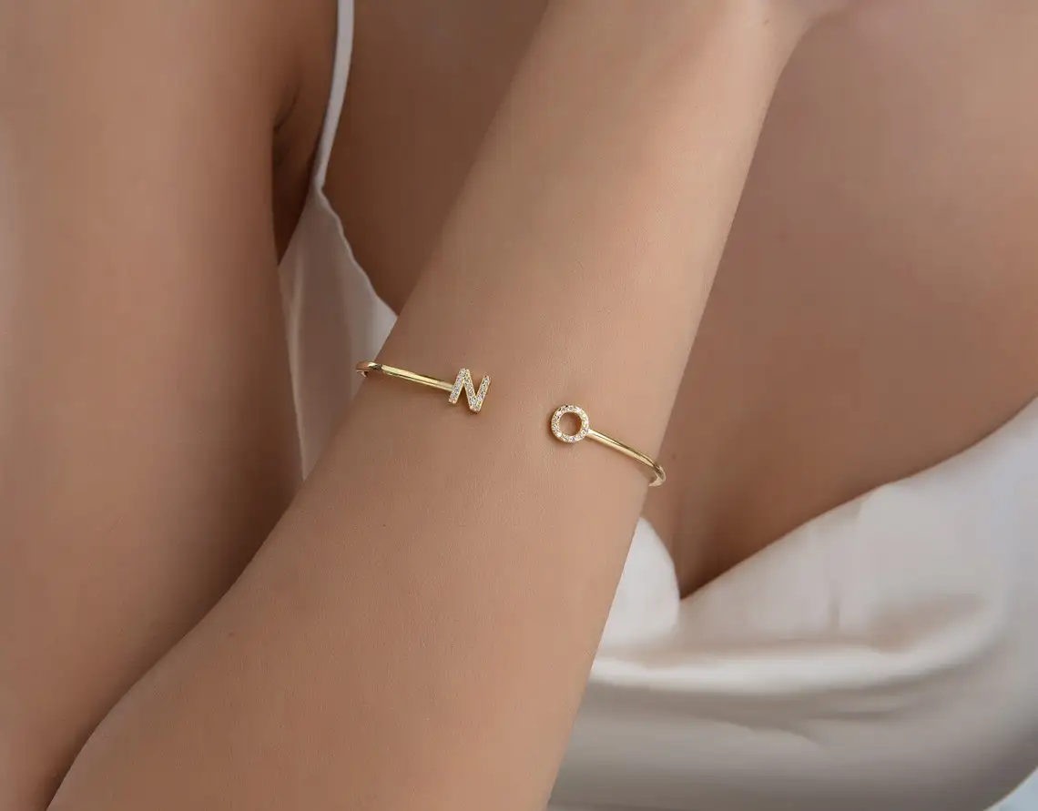 GoldButterfly Personalised Steel Jewelry Zircon Letters Adjustable Crystal Bracelet Custom Name Bangle For Women Jewelry Gifts
GoldButterfly Personalised Steel Jewelry Zircon Letters Adjustable Crystal Bracelet Custom Name Bangle For Women Jewelry Gifts