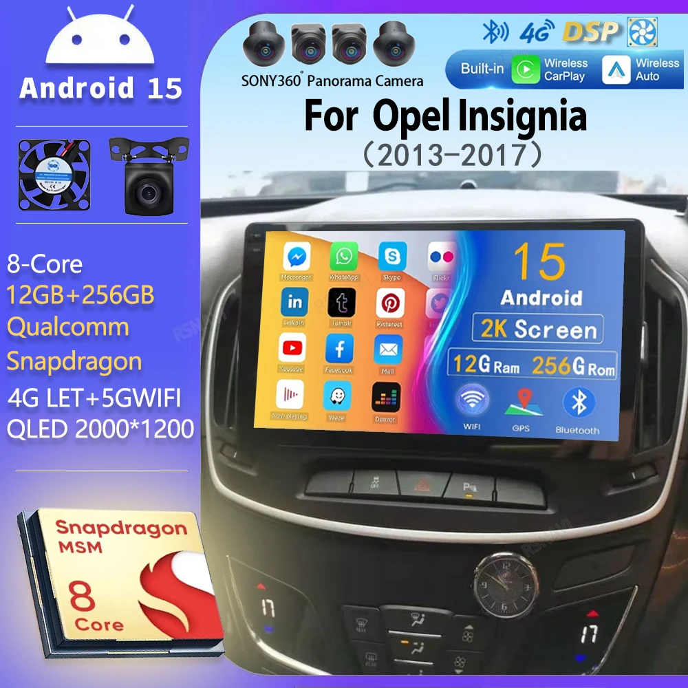android 15 wifi+4G Carplay Car Radio For Opel Insignia 2013-2017 Navigation GPS Video Stereo Multimedia DVD 2DIN DSP Head Unit
android 15 wifi+4G Carplay Car Radio For Opel Insignia 2013-2017 Navigation GPS Video Stereo Multimedia DVD 2DIN DSP Head Unit