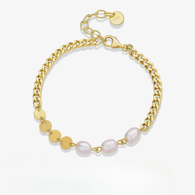 New S925 Silver Bracelet French Rice Bead Fashion Trend Design Splicing Bracelet Ins Luxury Wedding Jewelry
New S925 Silver Bracelet French Rice Bead Fashion Trend Design Splicing Bracelet Ins Luxury Wedding Jewelry