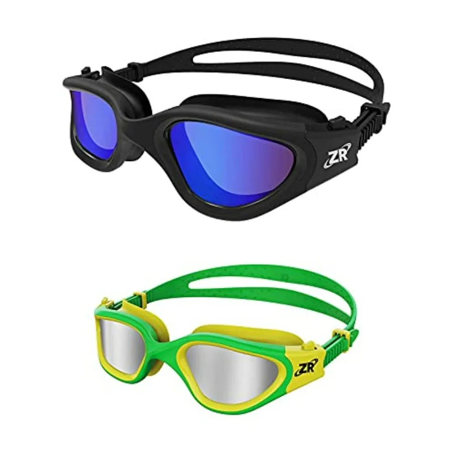 Swim goggles for kids and adults, polarized polycarbonate lenses, black frame with blue tint, UV protection and anti-fog coatin
Swim goggles for kids and adults, polarized polycarbonate lenses, black frame with blue tint, UV protection and anti-fog coatin