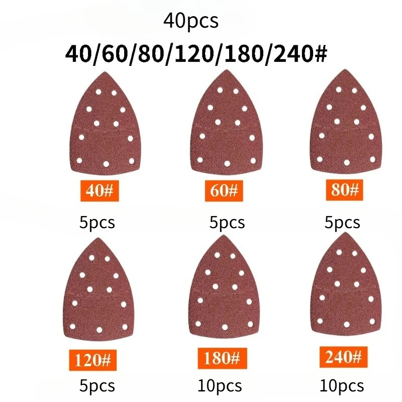 11 Holes Hook Loop Sanding Disc 40/60/80/120/180/240 Grit Separable Sanding Sheets Triangular Sandpaper
11 Holes Hook Loop Sanding Disc 40/60/80/120/180/240 Grit Separable Sanding Sheets Triangular Sandpaper