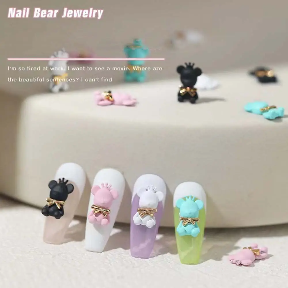Fashion Cute Crown Bear Resin Manicure Bear Nail Decoration Nail Art Ornaments 3D Nail Art Charms Cartoon Nail Jewelry
Fashion Cute Crown Bear Resin Manicure Bear Nail Decoration Nail Art Ornaments 3D Nail Art Charms Cartoon Nail Jewelry