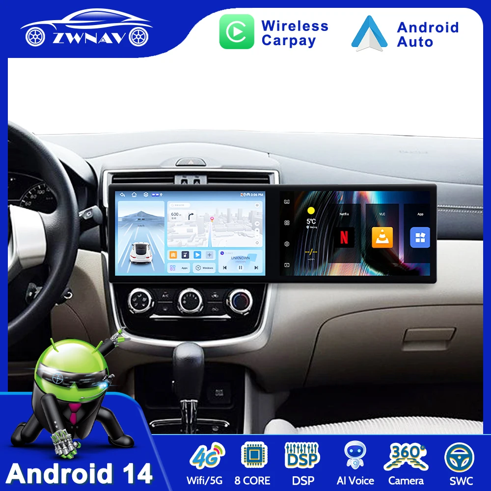 Автомобильный радиоприемник с 11,5-дюймовым экраном для Volvo Tiida 2011 2012-2015 Android 14.0, мультимедийный плеер с двойным экраном, стерео Carplay Unit DSP
Автомобильный радиоприемник с 11,5-дюймовым экраном для Volvo Tiida 2011 2012-2015 Android 14.0, мультимедийный плеер с двойным экраном, стерео Carplay Unit DSP